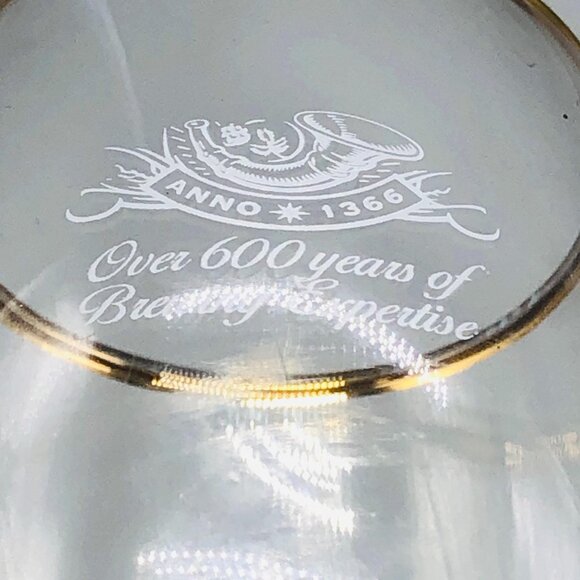 Stella Artois Belgium Stemmed Beer Glassware Clear Stem Length 2" Height 8" READ - Picture 8 of 8